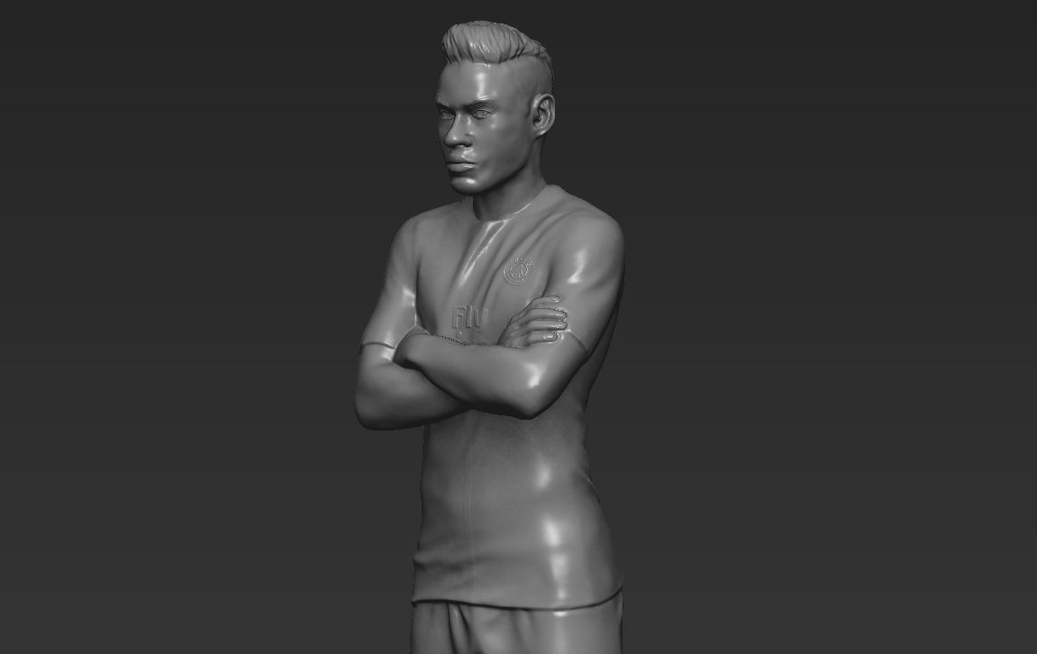 Messi Ronaldo Neymar pack ready for full color 3D printing 3D print model_38