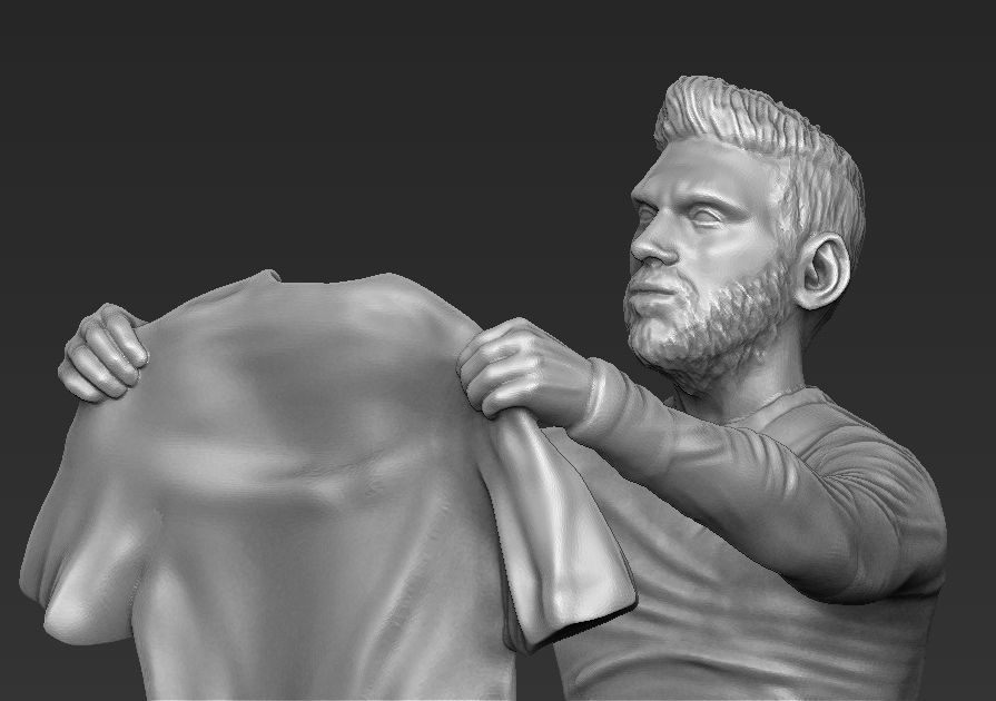 Messi Ronaldo Neymar pack ready for full color 3D printing 3D print model_15