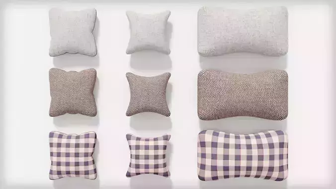 Pillow Pack with Textures Free 3D model Pillow Pack with Textures Free 3D model