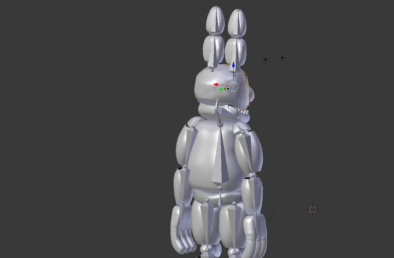 Unwithered Bonnie 3D model_4
