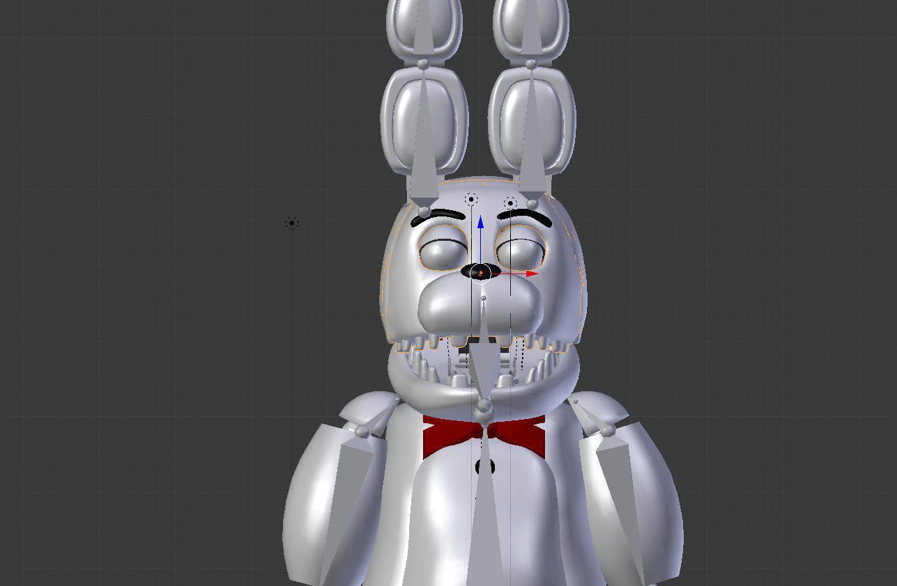 Unwithered Bonnie 3D model_2