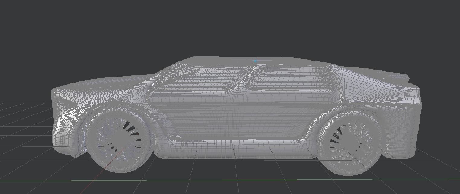 Futuristic Car 3D model_7
