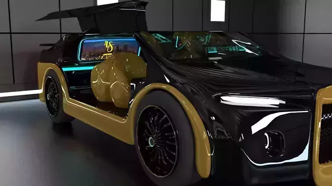 Futuristic Car 3D model