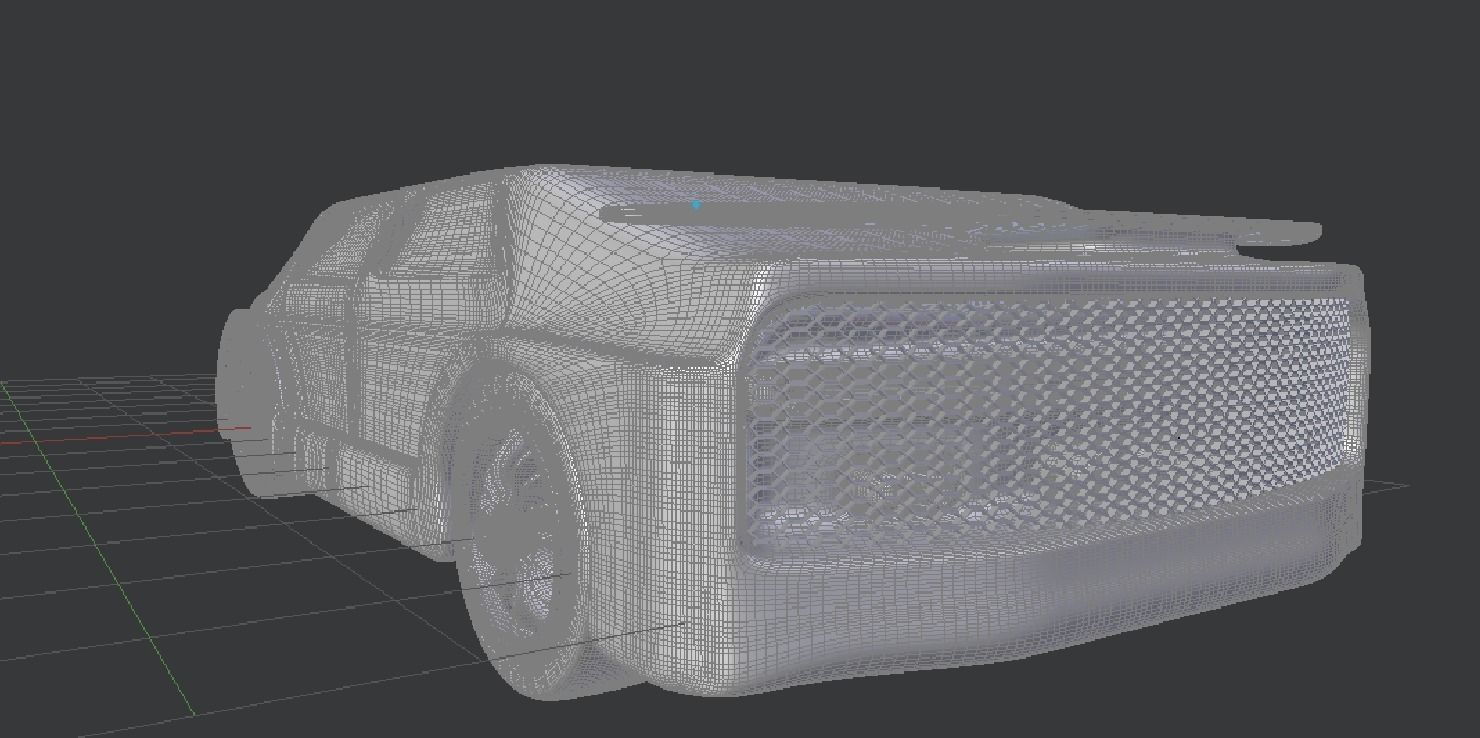 Futuristic Car 3D model_8