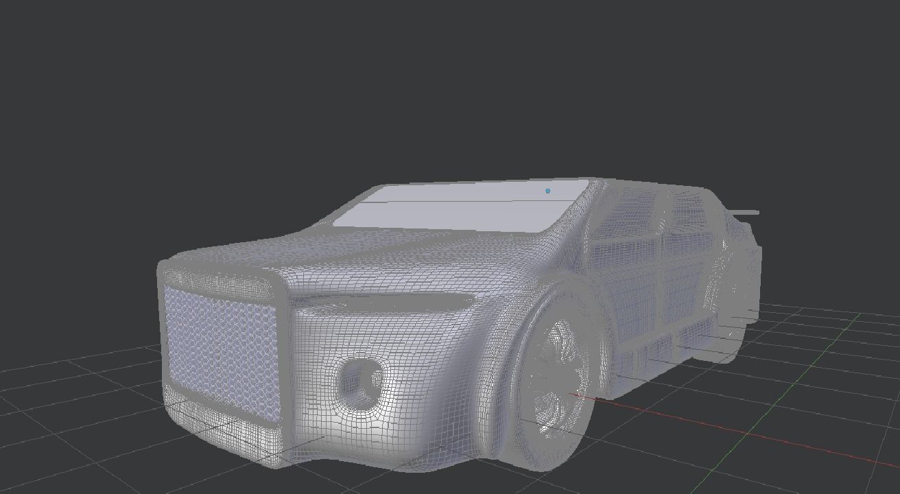 Futuristic Car 3D model_6