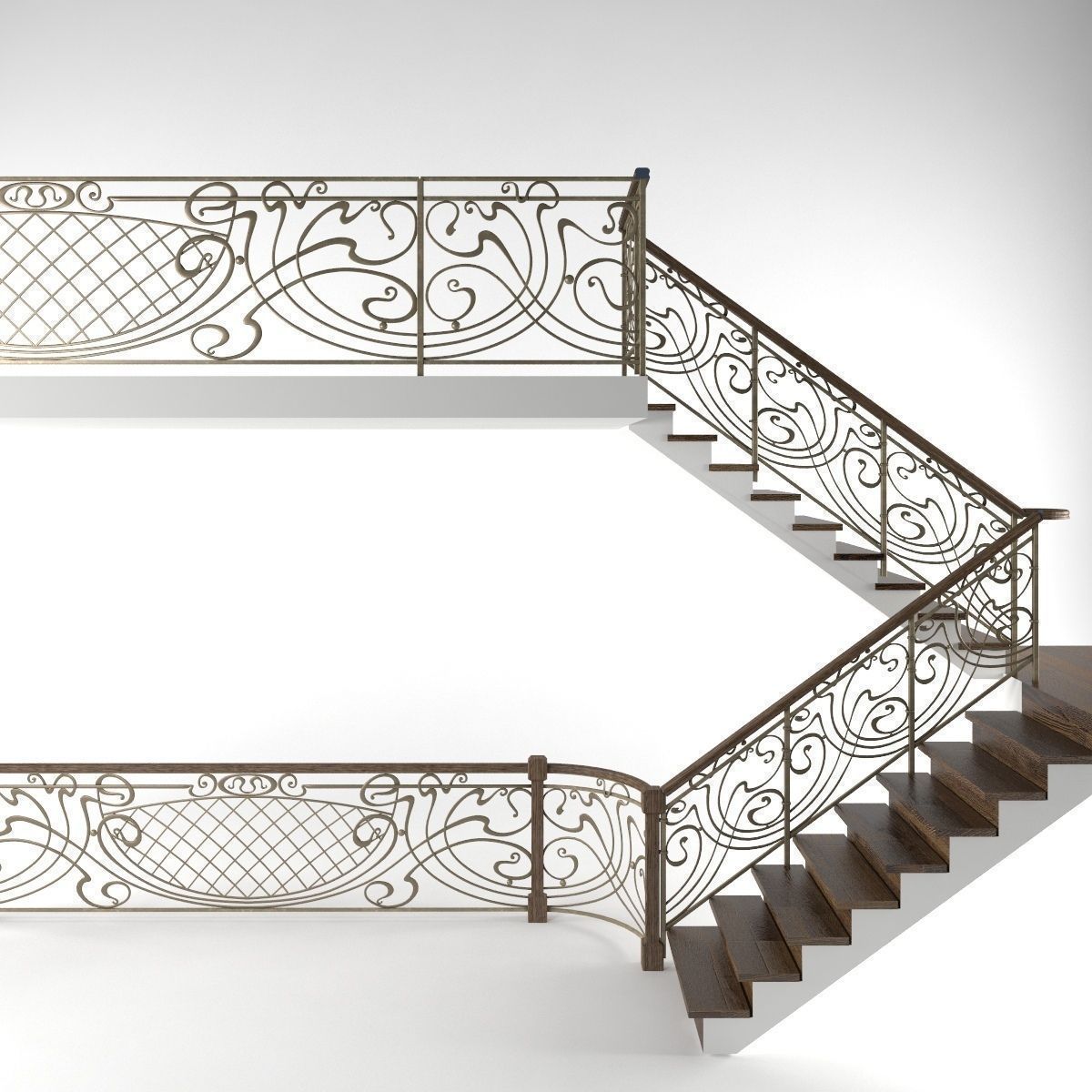 Railings 3D model_2