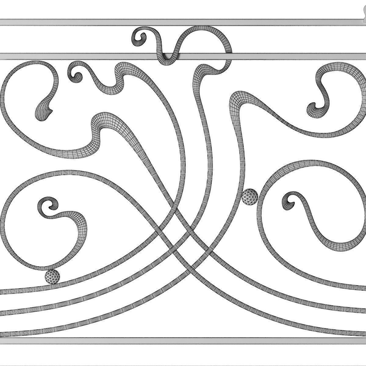 Railings 3D model_4
