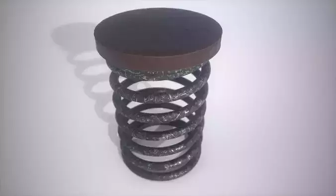 Screw Stool Free 3D model
