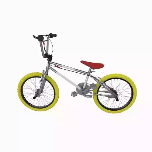 BMX Bike Low-poly 3D model