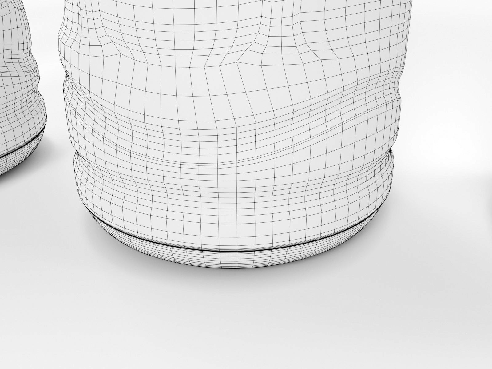 370ml Plastic Drink Bottle with 5 flavoured liquids 3D model_5