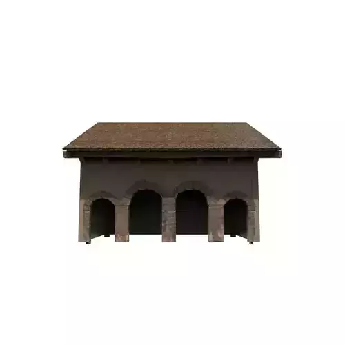 Barnyard Building Low-poly 3D model