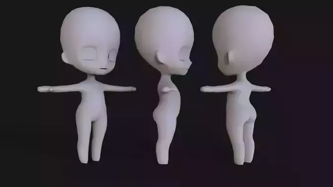 Chibi Base Mesh 3D model