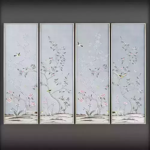Picture Frames Low-poly 3D model