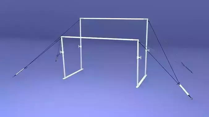 Gymnastics Uneven Bars 3D model