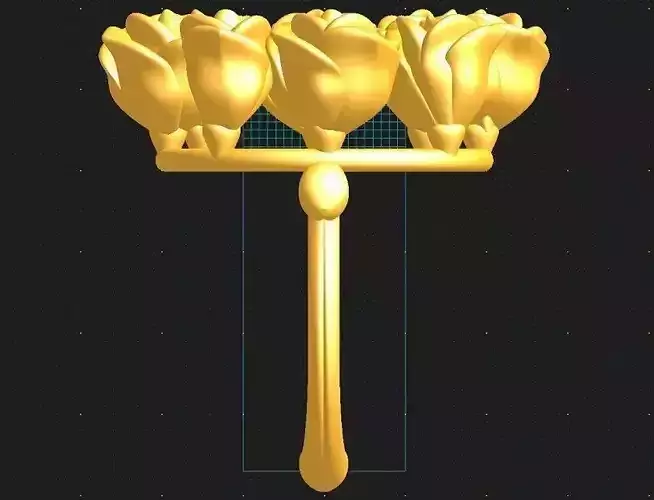 8rosesRing golden roses