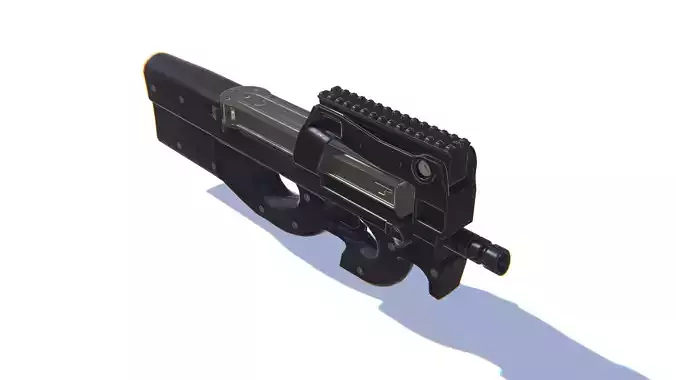 SMG P90 Low-poly 3D model