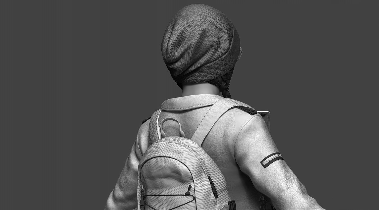 Female Character 01 3D model_11