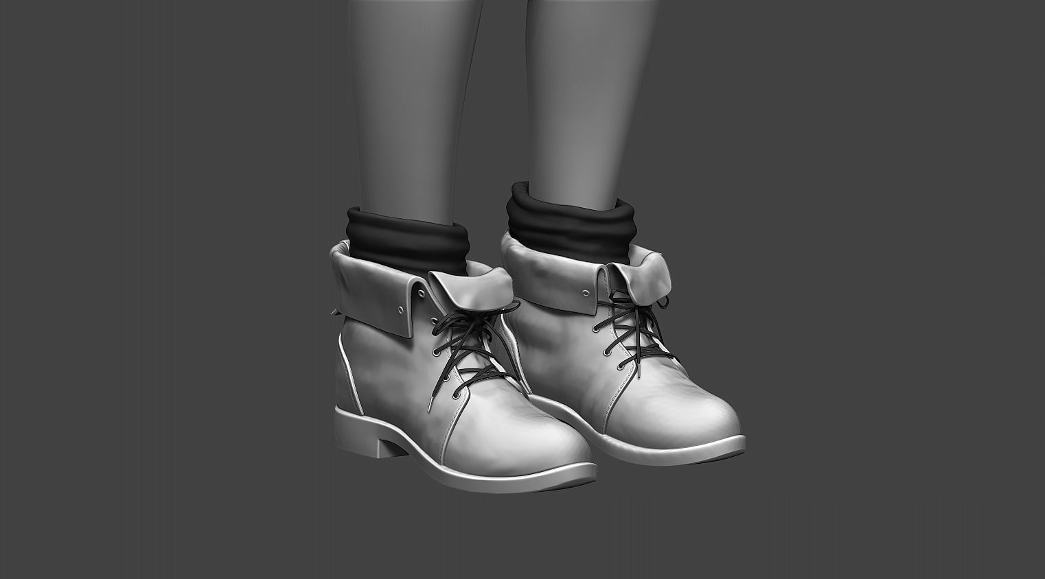 Female Character 01 3D model_13