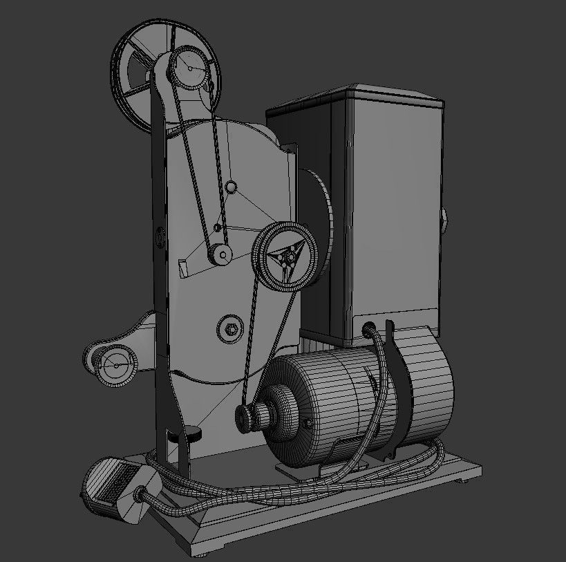 Kodak 8mm Projector 3D model_16