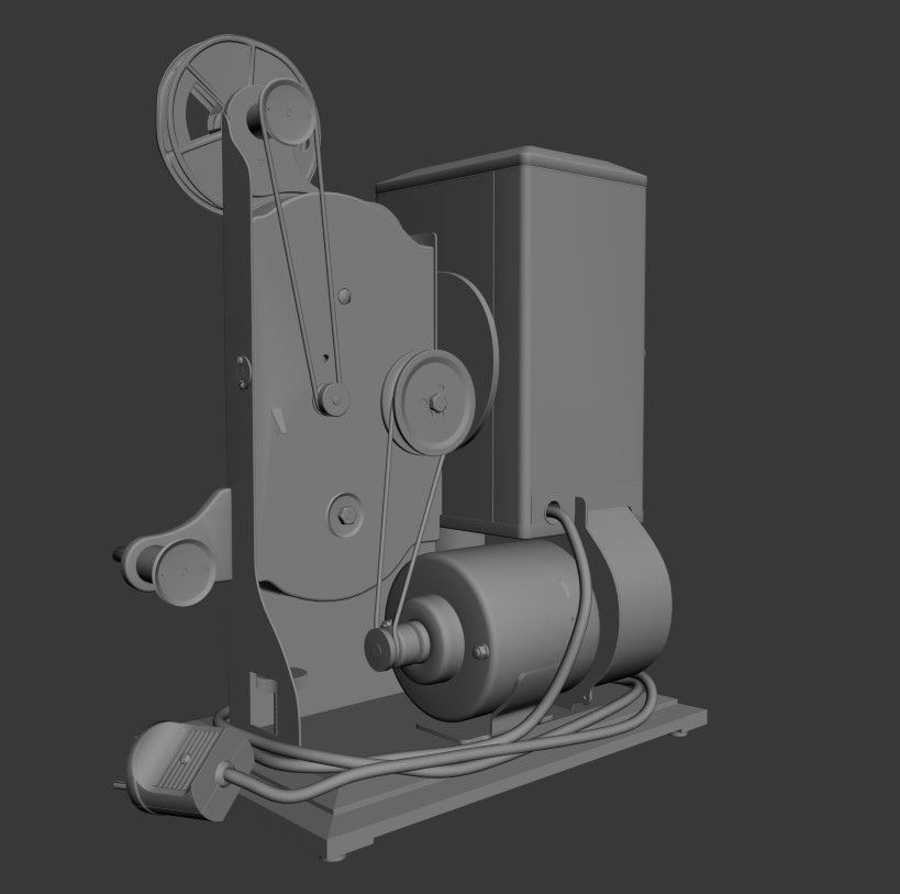 Kodak 8mm Projector 3D model_14