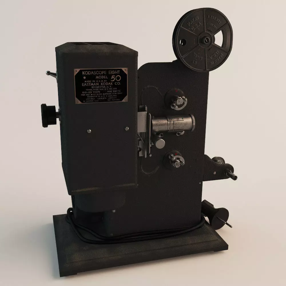 Kodak 8mm Projector 3D model_0
