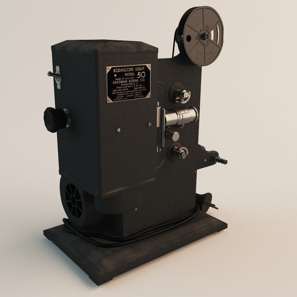 Kodak 8mm Projector 3D model_5