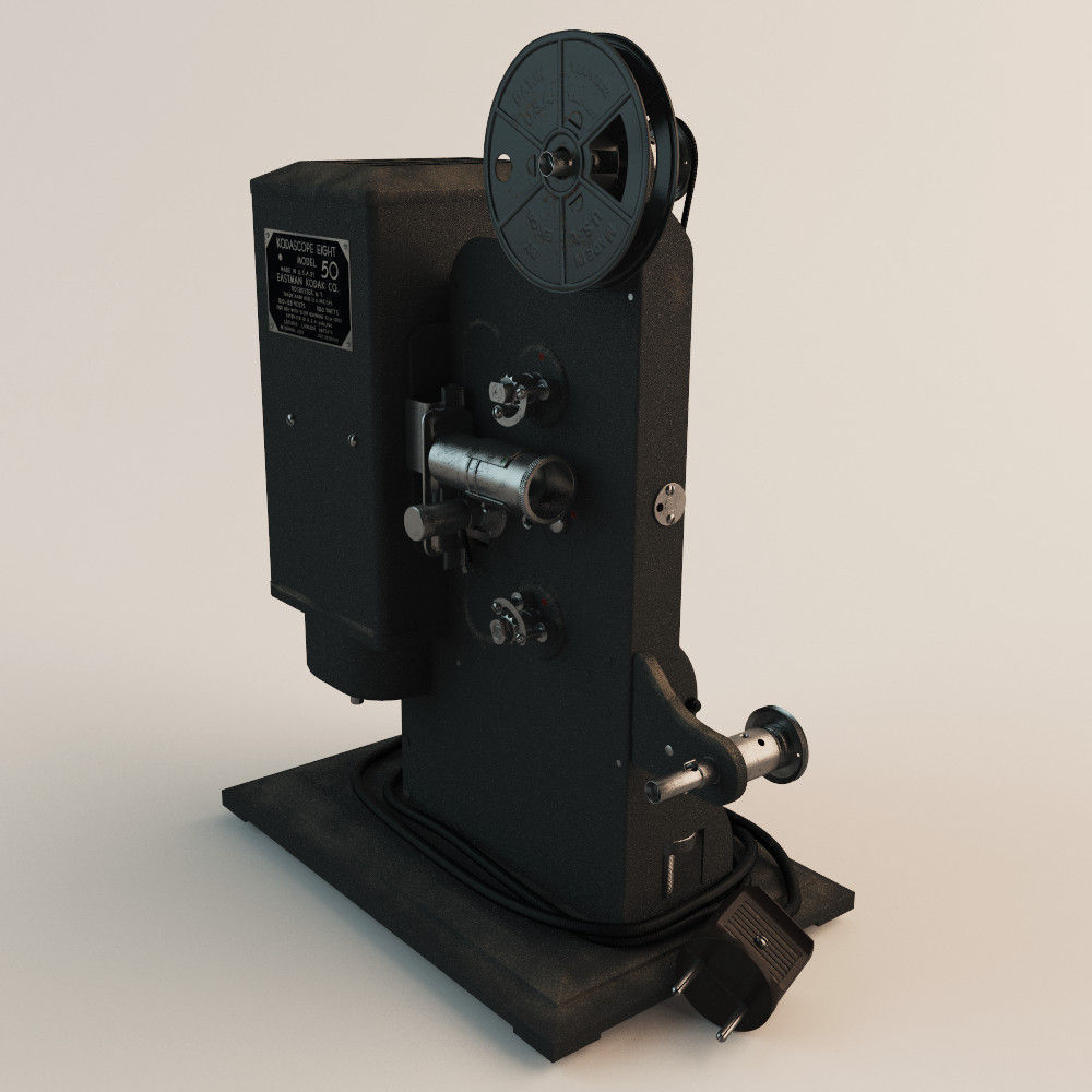 Kodak 8mm Projector 3D model_1