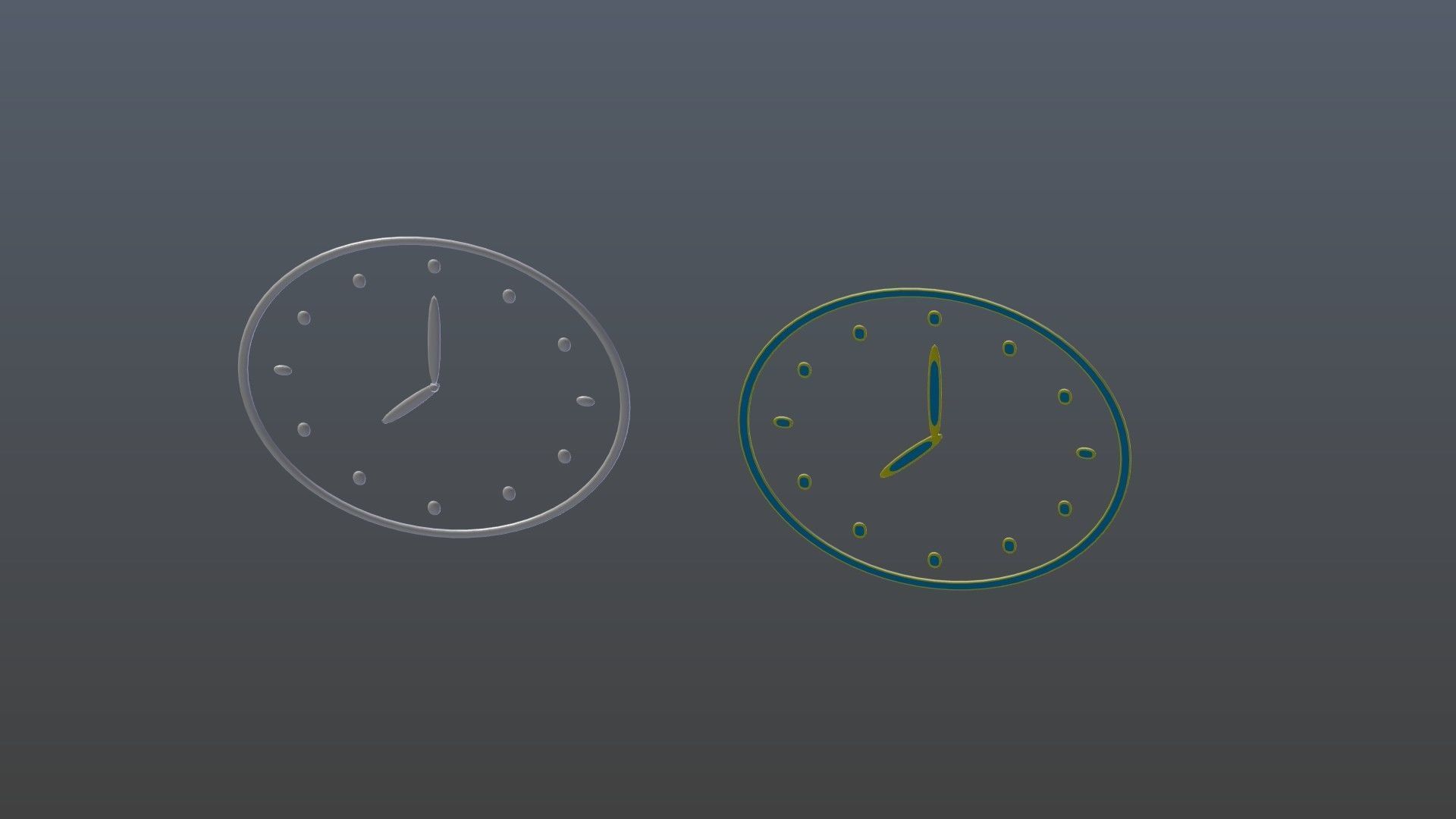 Clock symbols 1 3D model_4