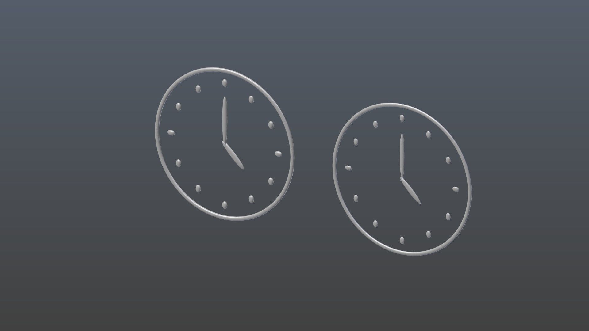 Clock symbols 1 3D model_2