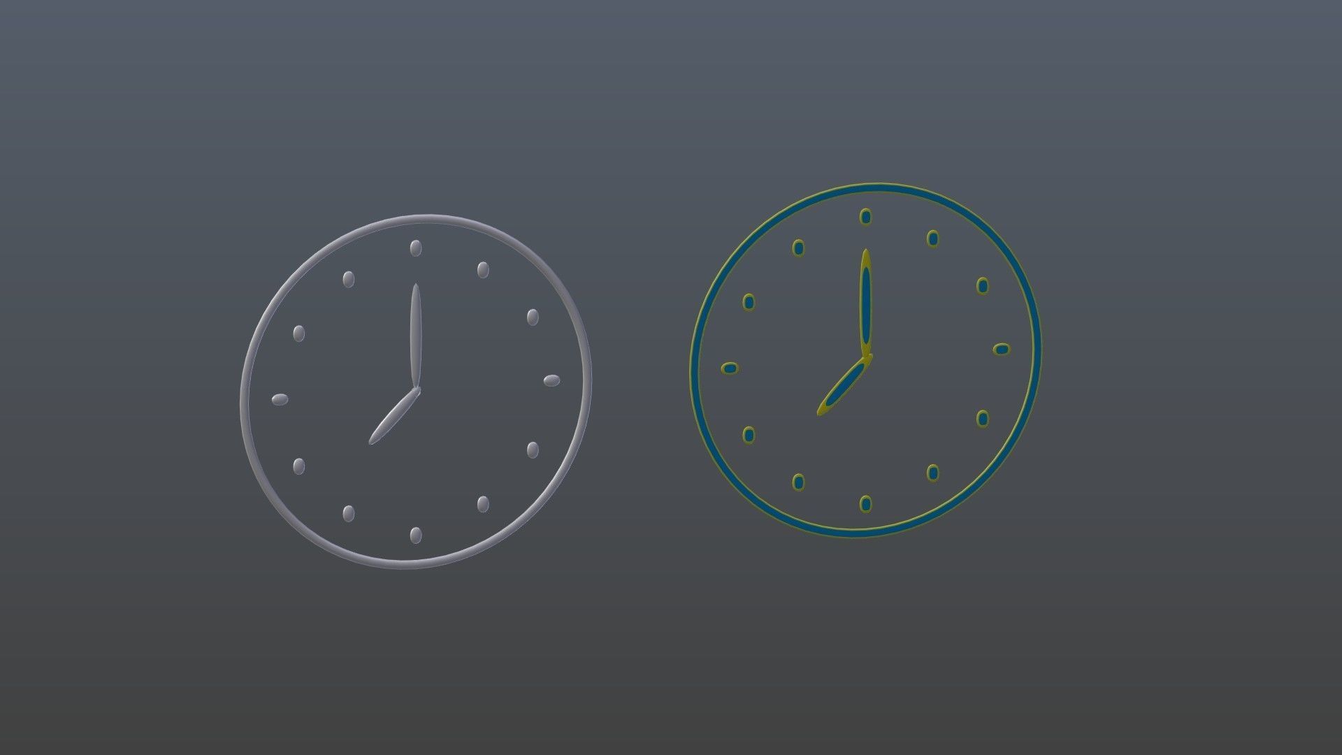 Clock symbols 1 3D model_0