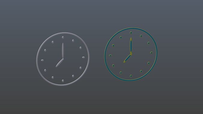 Clock symbols 1 3D model