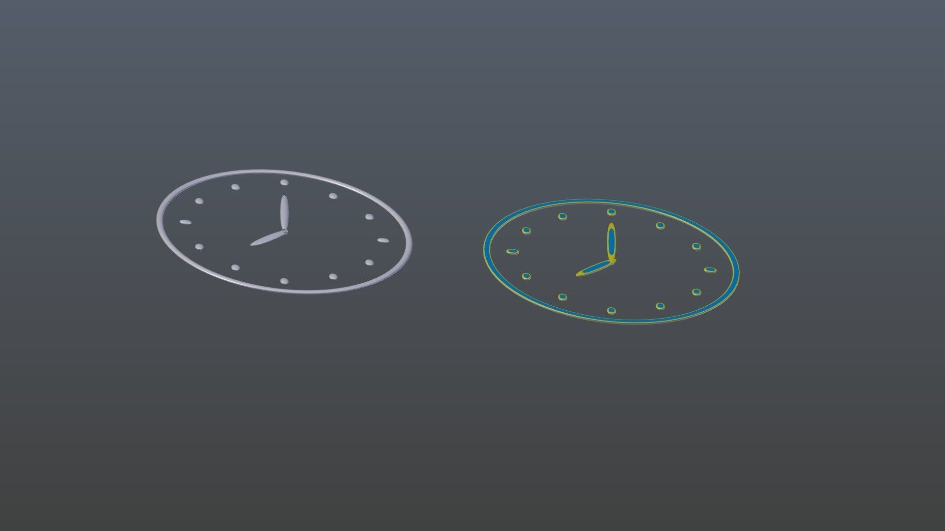 Clock symbols 1 3D model_3