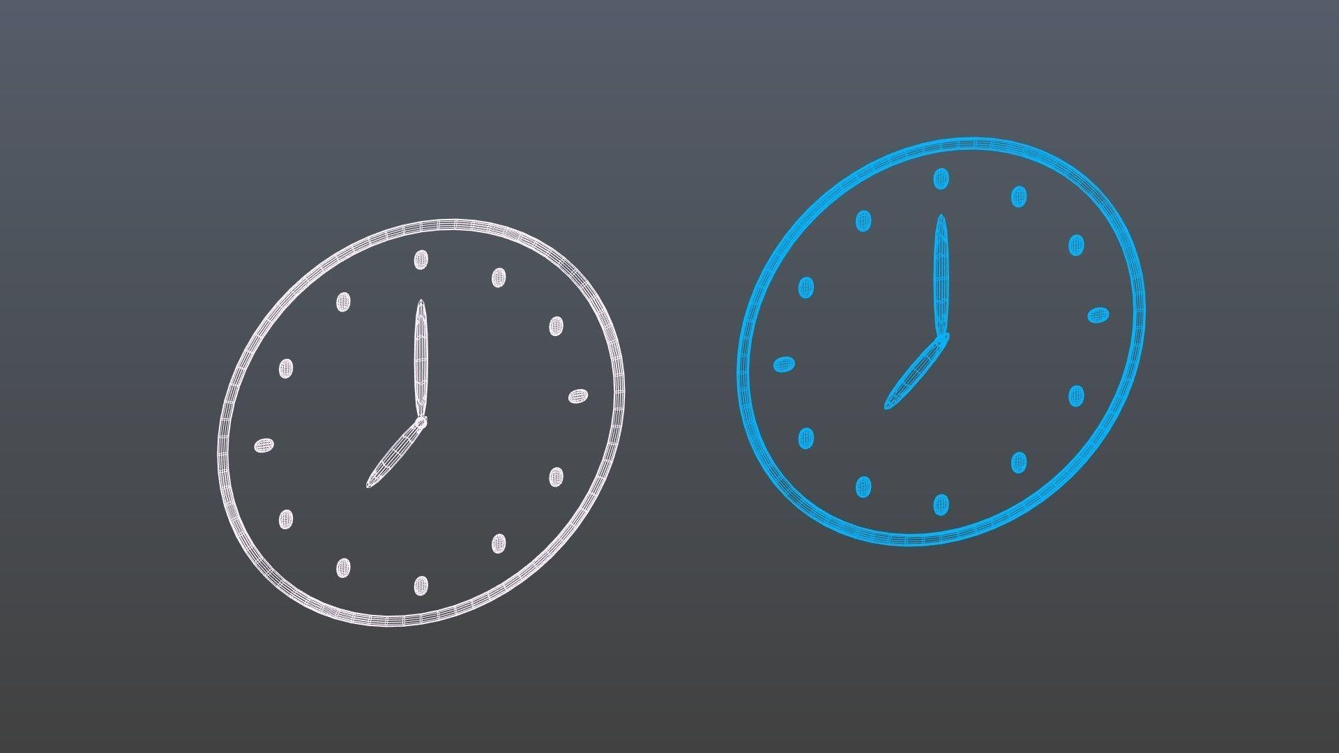 Clock symbols 1 3D model_8