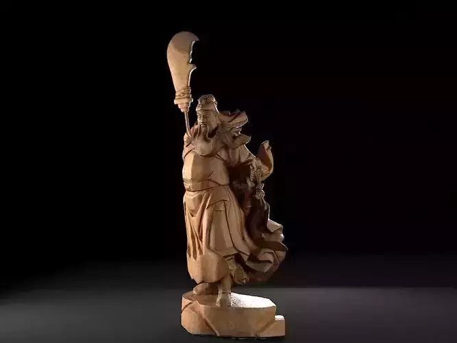 Guan Yu Woodcarving