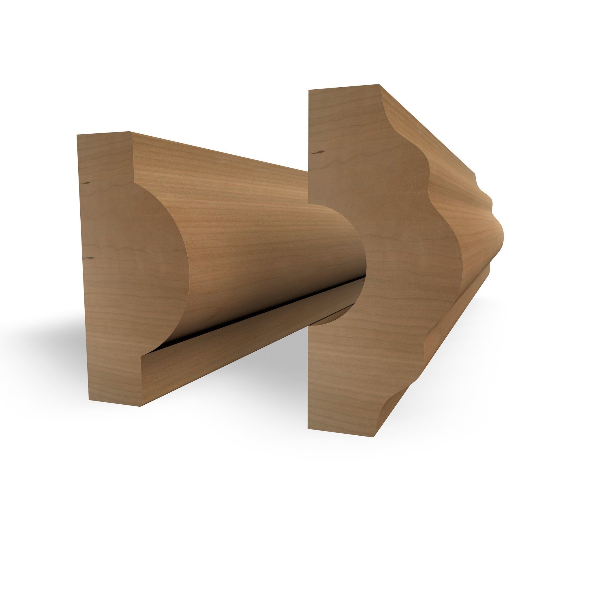 Wooden Baseboards 3D model | CGTrader