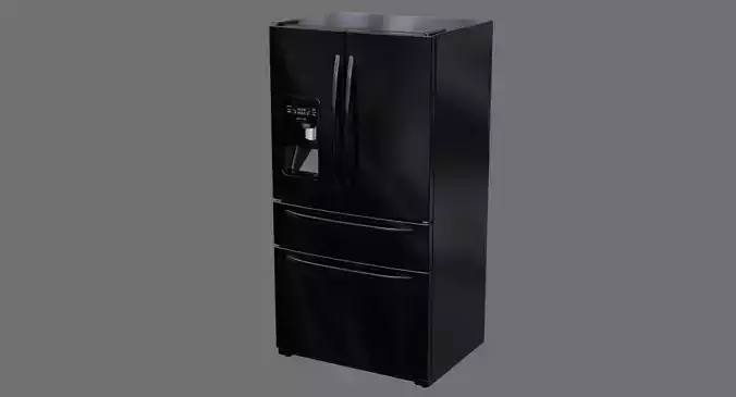 Refrigerator 3B Low-poly 3D model