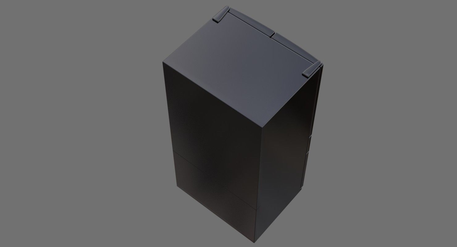 Refrigerator 3B Low-poly 3D model_2