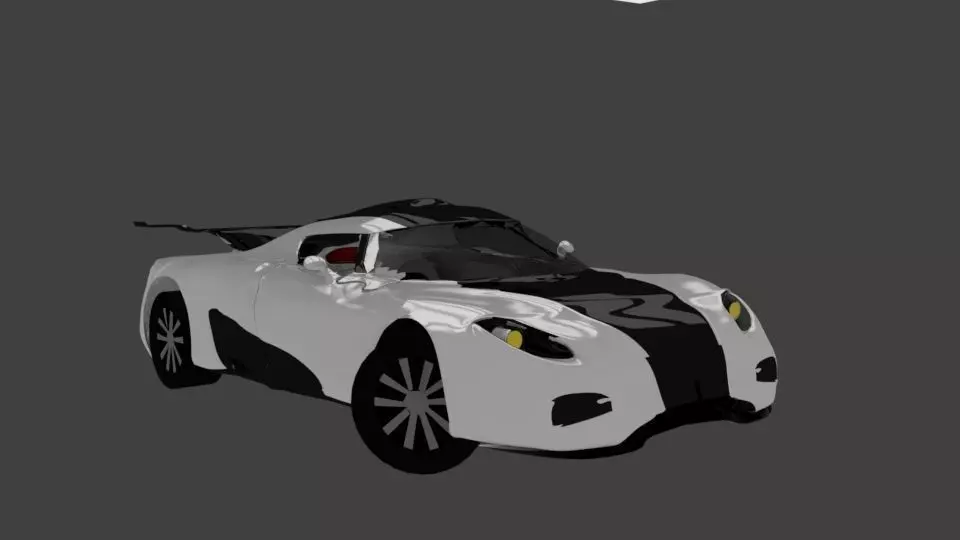 Koenigsegg One 1 Low-poly 3D model