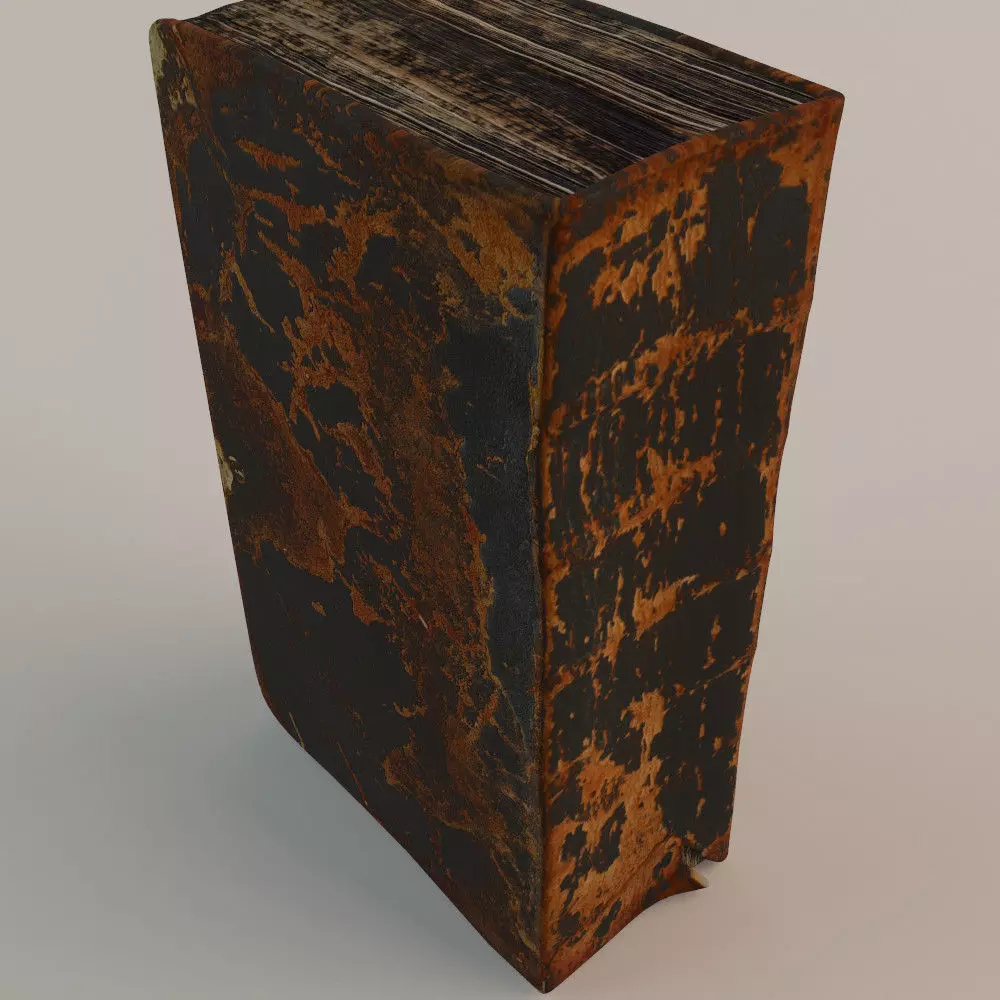 Old Book Bible 3D model_0