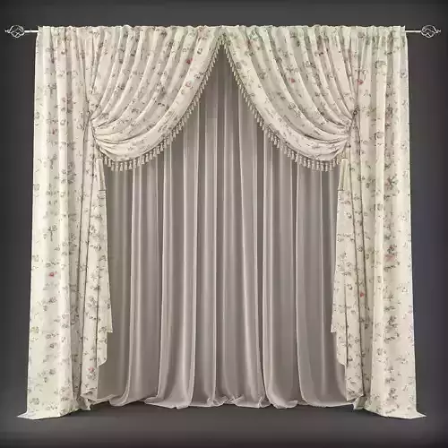 Curtain 3D model 352