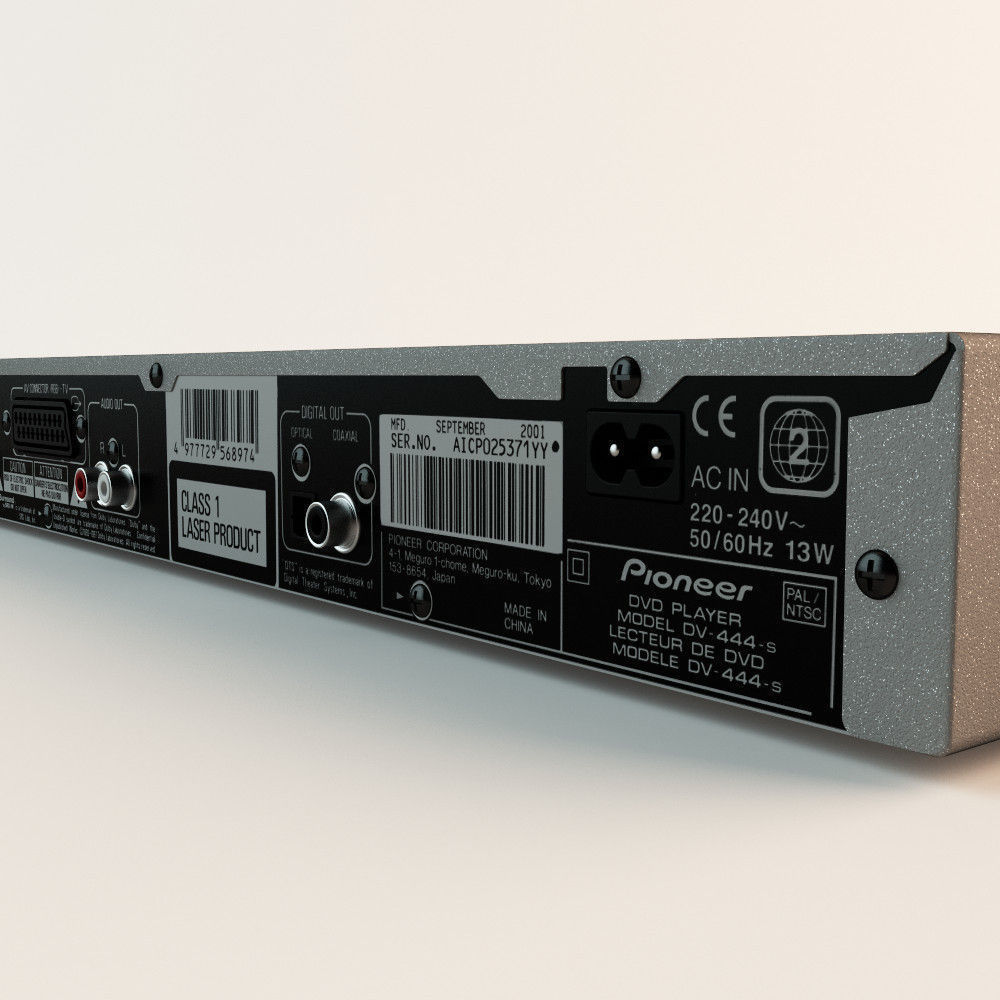Pioneer DVD Player 3D model_2