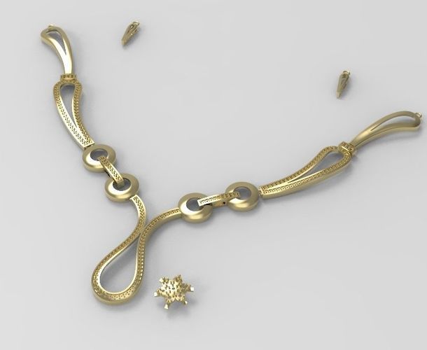 Necklace Wave 3D print model