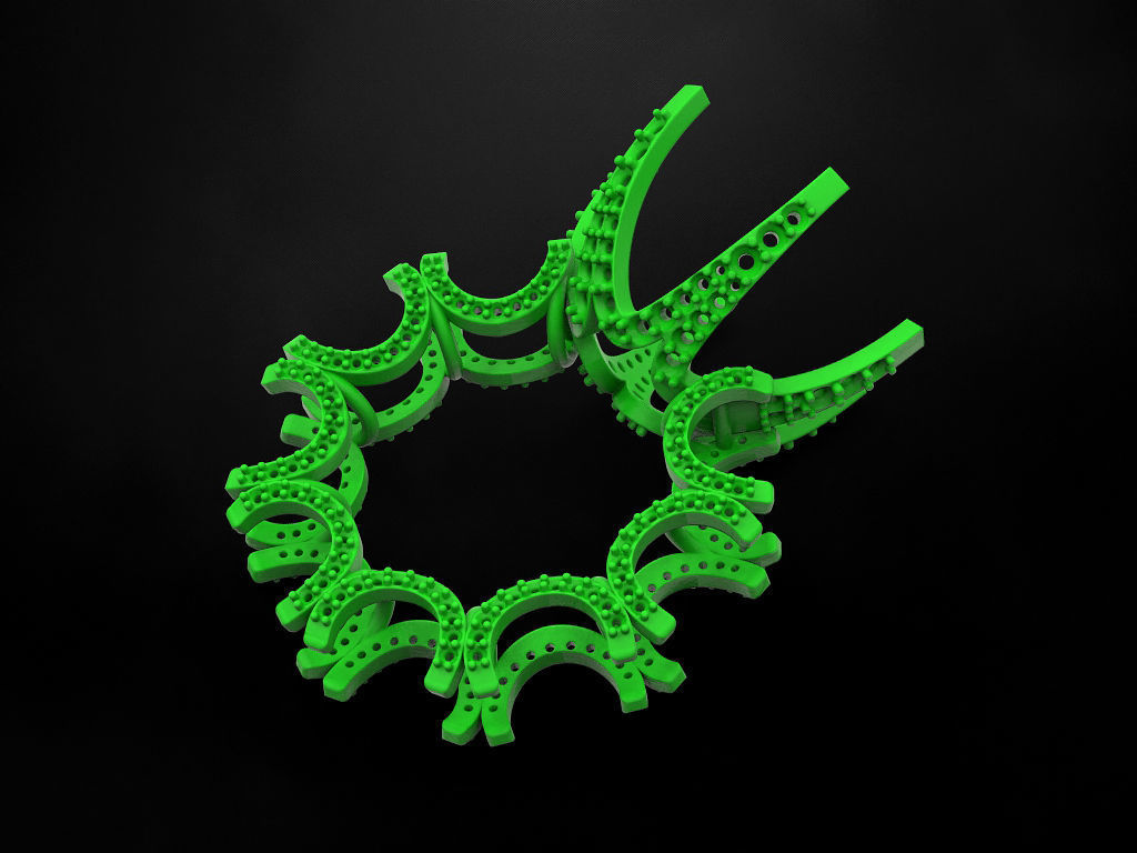 Fashion ring with blue topaz 3D print model_9