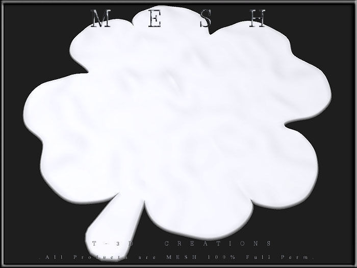 Shamrock Rug Low-poly 3D model_1