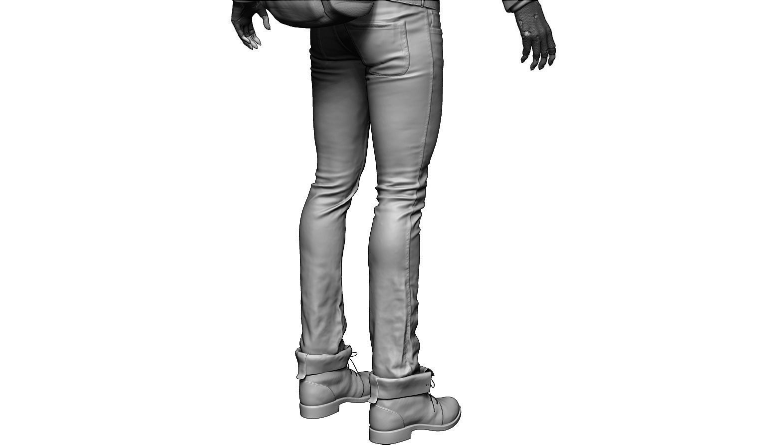 Female Character 02 3D model_16