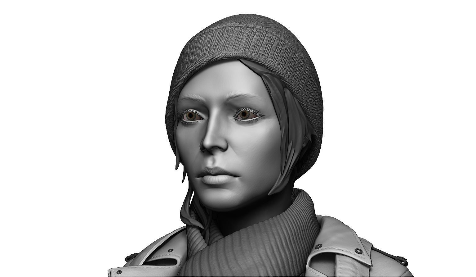 Female Character 02 3D model_1