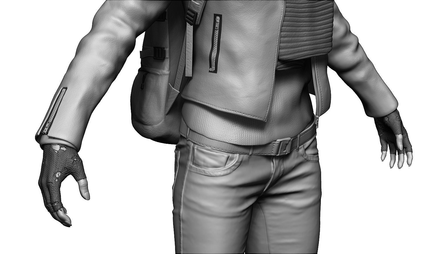 Female Character 02 3D model_10