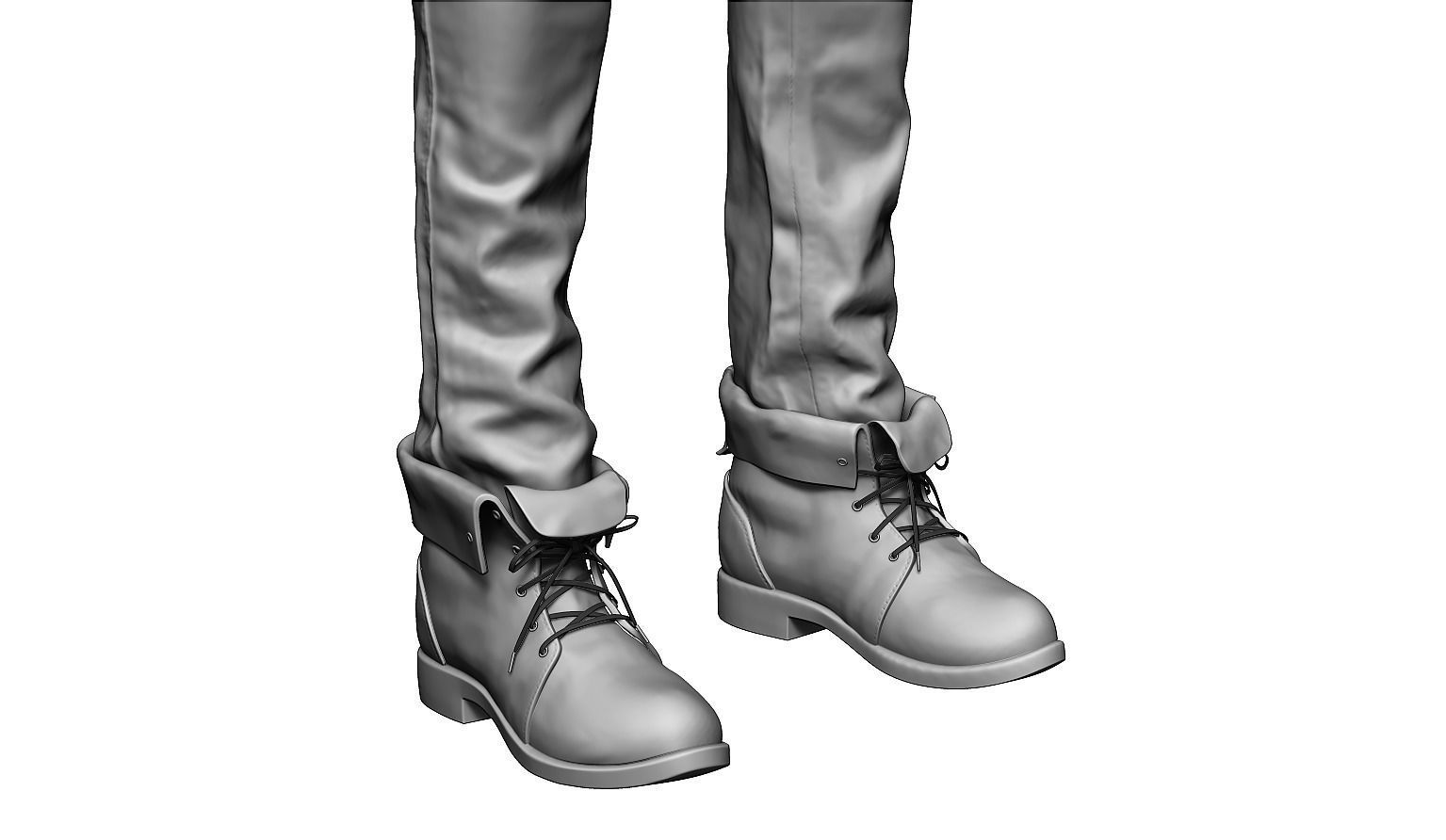 Female Character 02 3D model_9