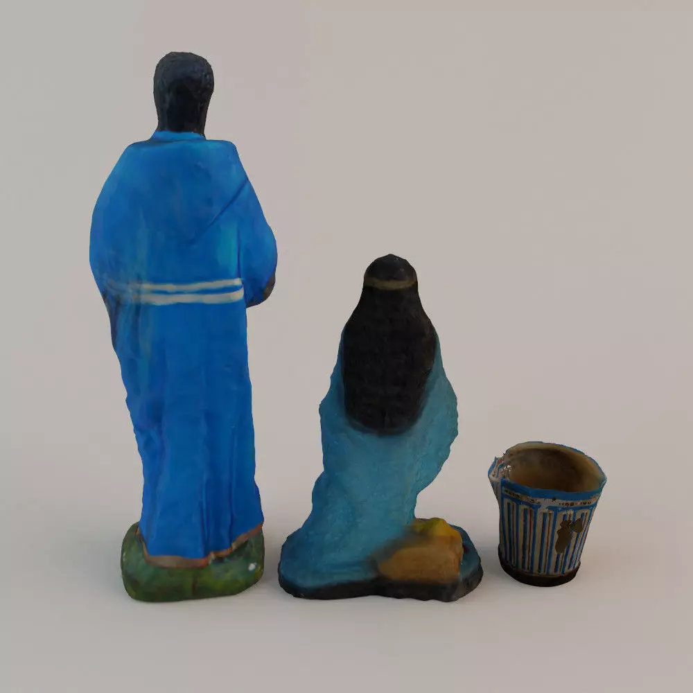 Religious Figurines Statuettes 3D model_0