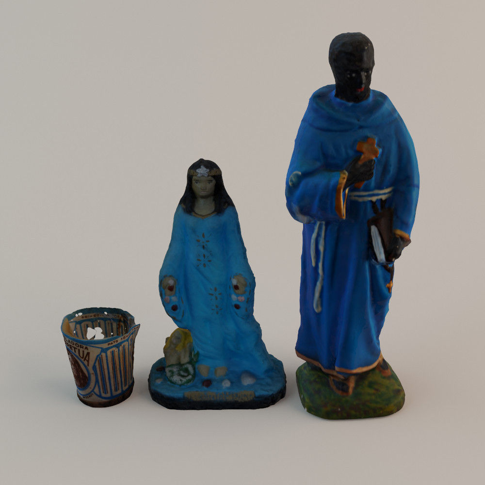 Religious Figurines Statuettes 3D model_1